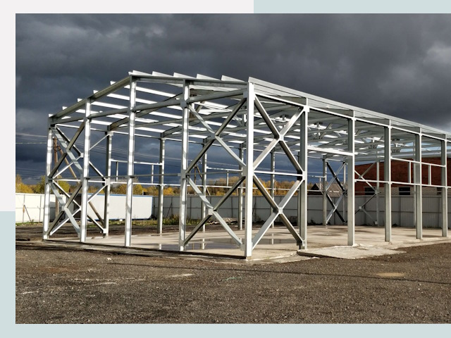 Двускатные ангары в Нефтеюганск от 610 руб. за квадрат