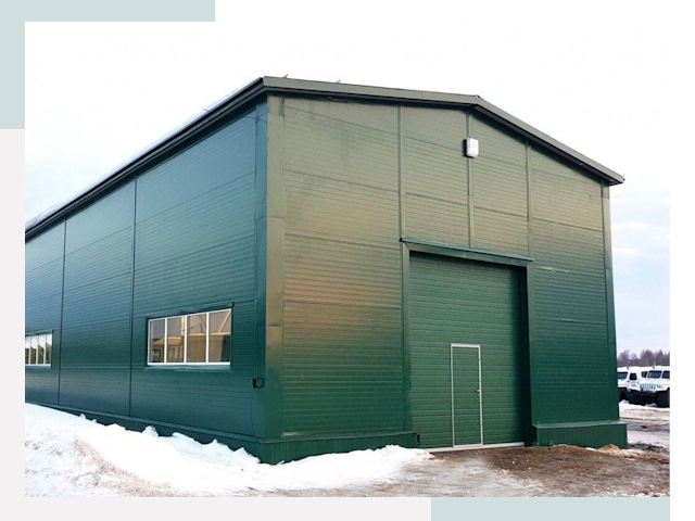 Двускатные ангары в Нефтеюганске