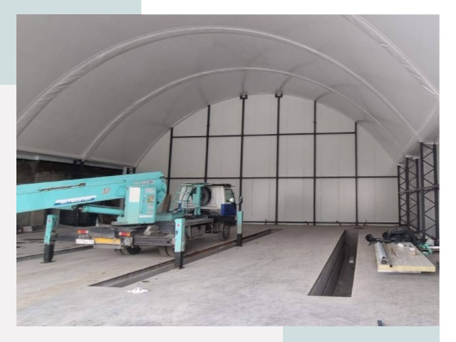 Внутреннее оснащение ангаров в Нефтеюганске