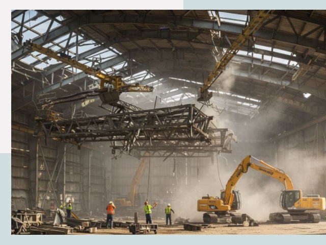 Демонтаж ангаров в Нефтеюганске от 610 руб. за м²