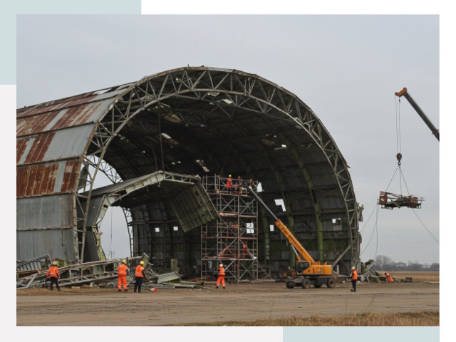 Демонтаж ангаров в Нефтеюганске