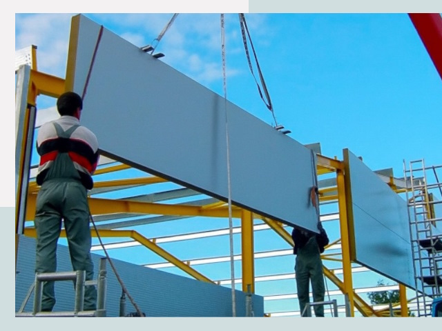 Монтаж сэндвич-панелей в Нефтеюганске от 610 руб.