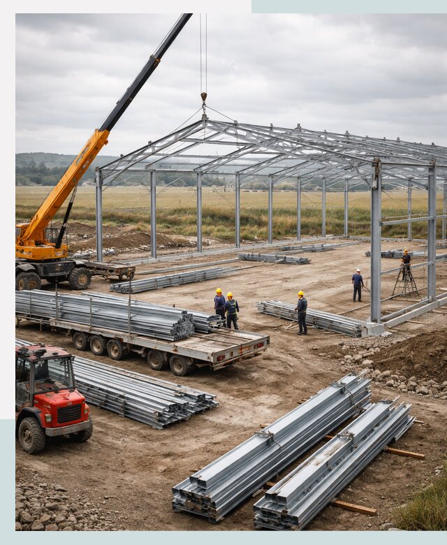 Строительство ангаров для сельхозтехники в Нефтеюганске под ключ