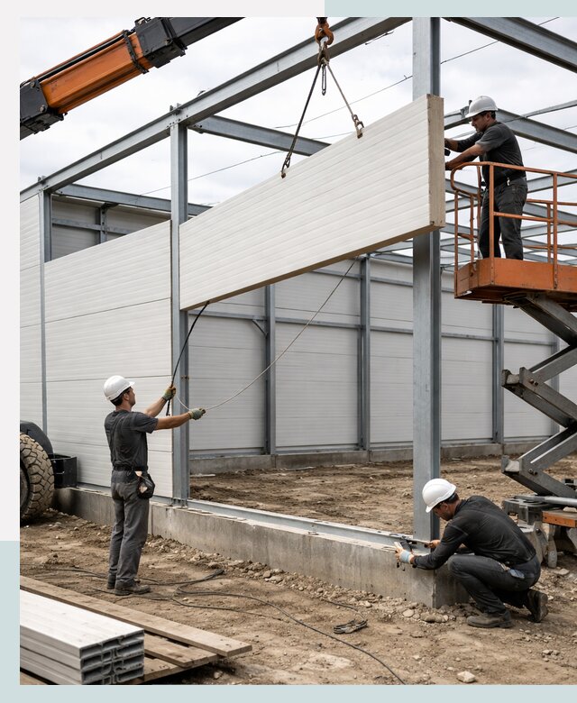 Строительство складов из сэндвич панелей в Нефтеюганске под ключ