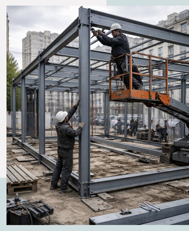 Строительство и монтаж торговых павильонов под ключ в Нефтеюганске