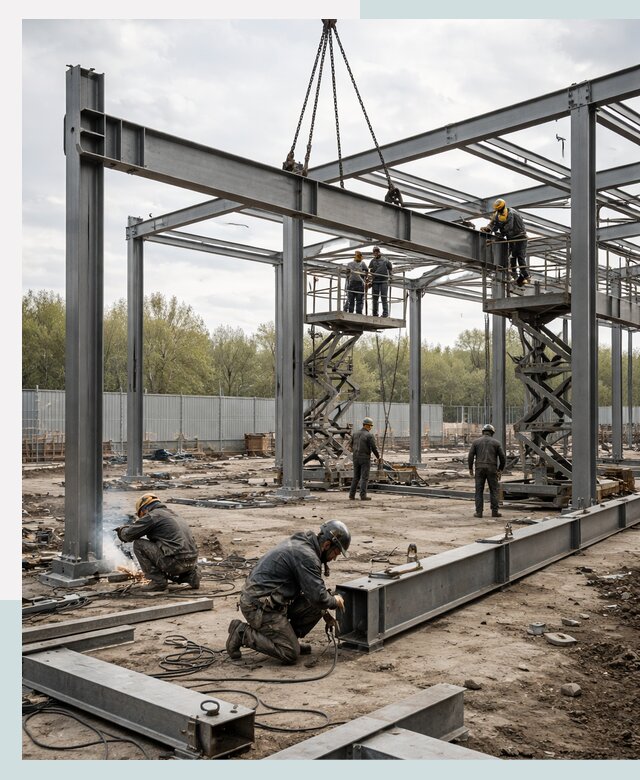 Строительство выставочных павильонов из металлоконструкций в Нефтеюганске